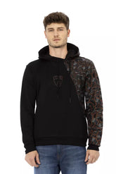 Automobili Lamborghini Black Cotton Men's Hooded Sweater -   -  Automobili Lamborghini.